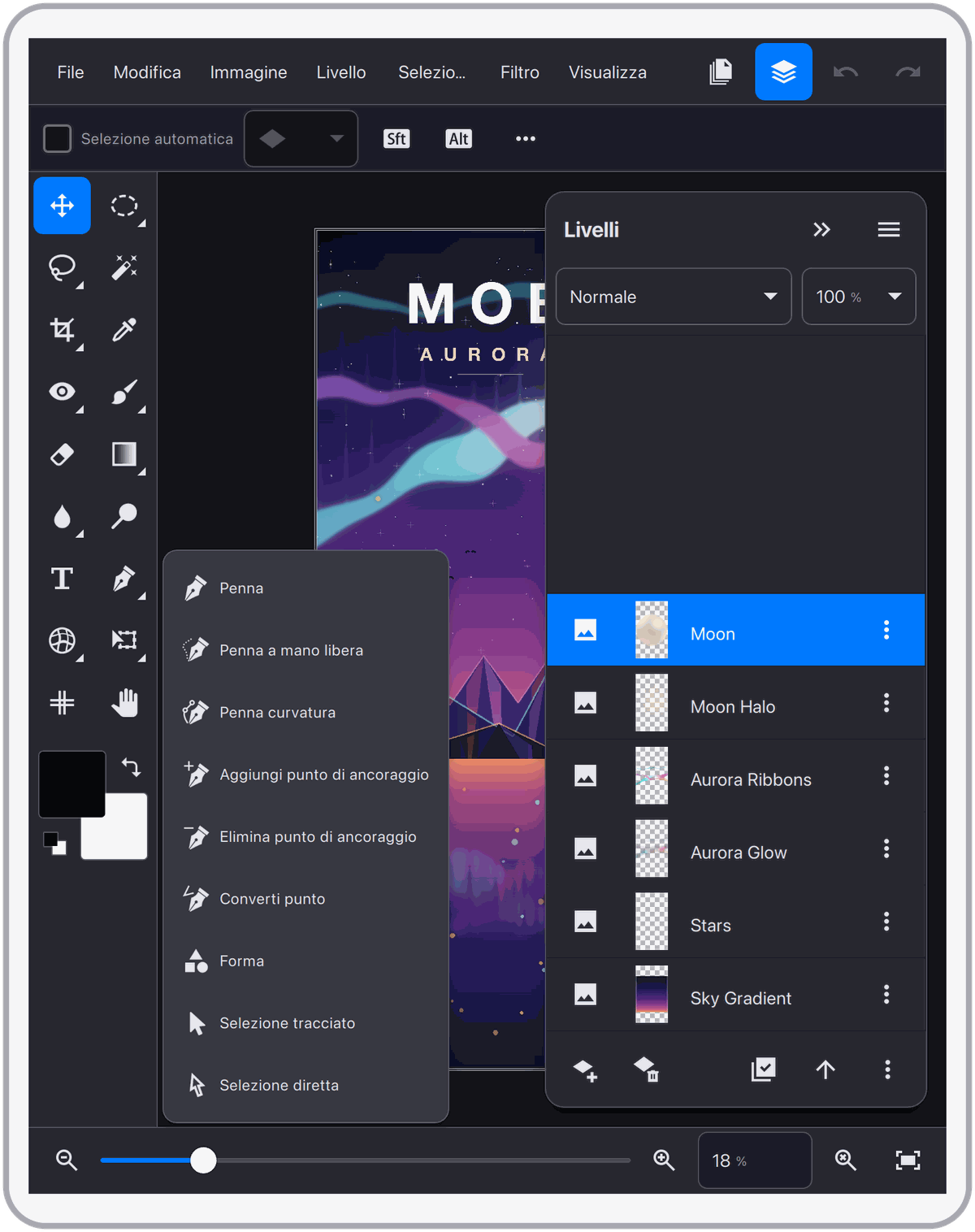 Layout in stile desktop su iPad